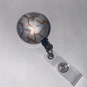 Marble crackle #2 resin badge reel 3 for $15